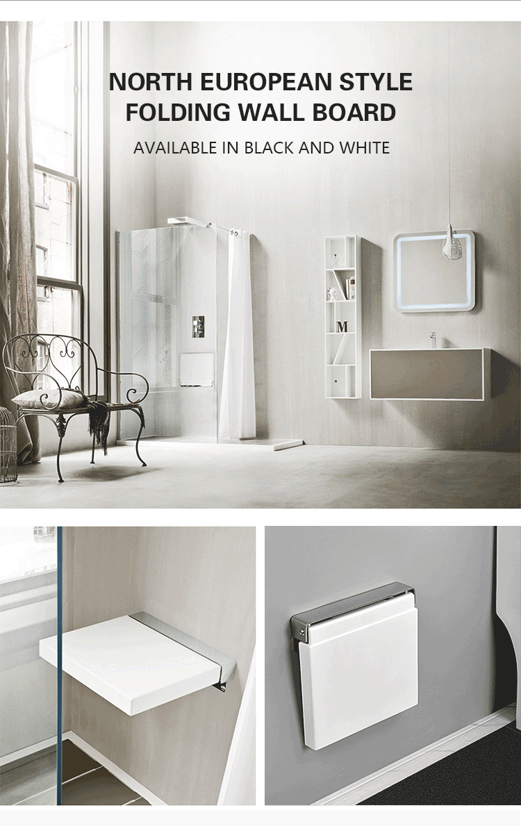 HOT SALE Modern Pu Donw Folding Chair For Bathroom Showerroom Shoe changing area TX-116N (1)