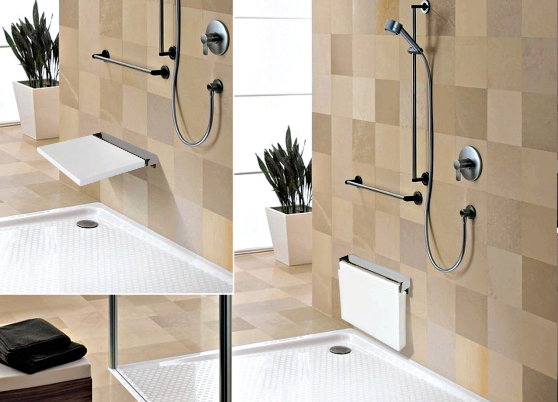 HOT SALE Modern Pu Donw Folding Chair For Bathroom Showerroom Shoe changing area TX-116N (8)
